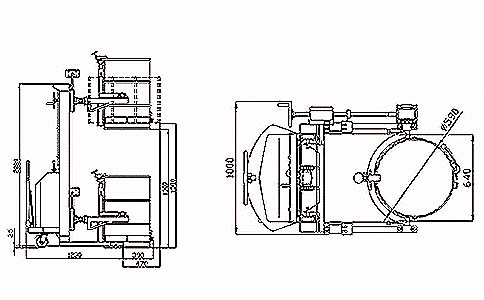 半電動油桶翻轉(zhuǎn)車參數(shù)圖-沈陽興隆瑞機(jī)械